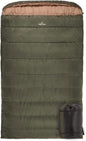 Teton Mammoth Queen Size Double Sleeping Bag- a Warm Bag the Whole Family Can Enjoy – Great for Camping, Hunting and Base Camp. Compression Sack Included