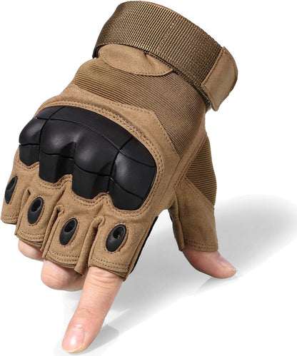 WTACTFUL Tactical Fingerless Gloves for Motorbike Motorcycle Cycling Climbing Hiking Hunting Gloves