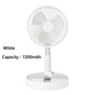7200Mah USB Rechargeable Portable Folding Fan Floor Low Noise Fan for Outdoor Home Wireless Fan 3 Speed Camping Portable Fan