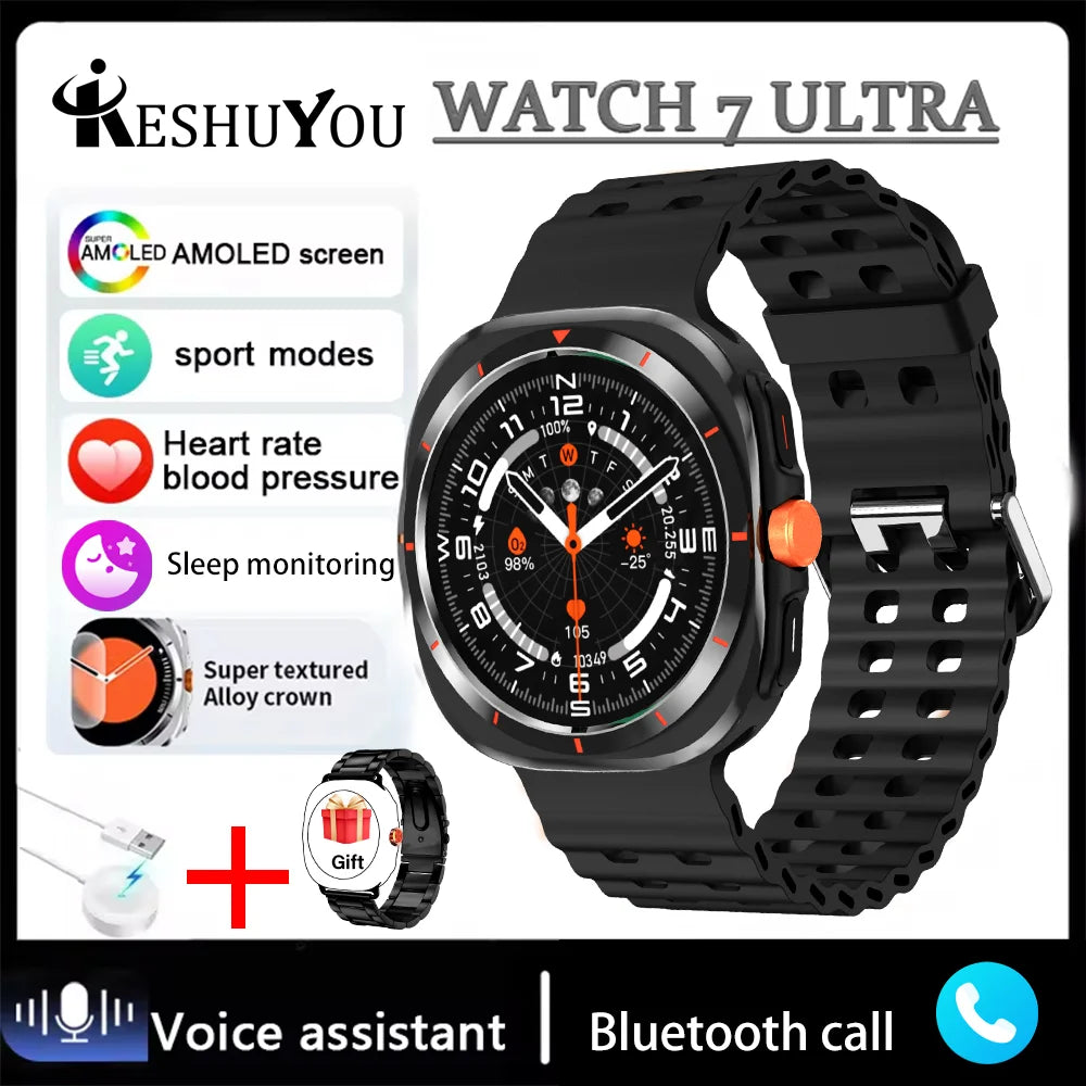 New Smart Watch Classic Men Women Smart Watch HD AMOLED Voice Call Gesture Answer Customized Dial Sports Smart Watch