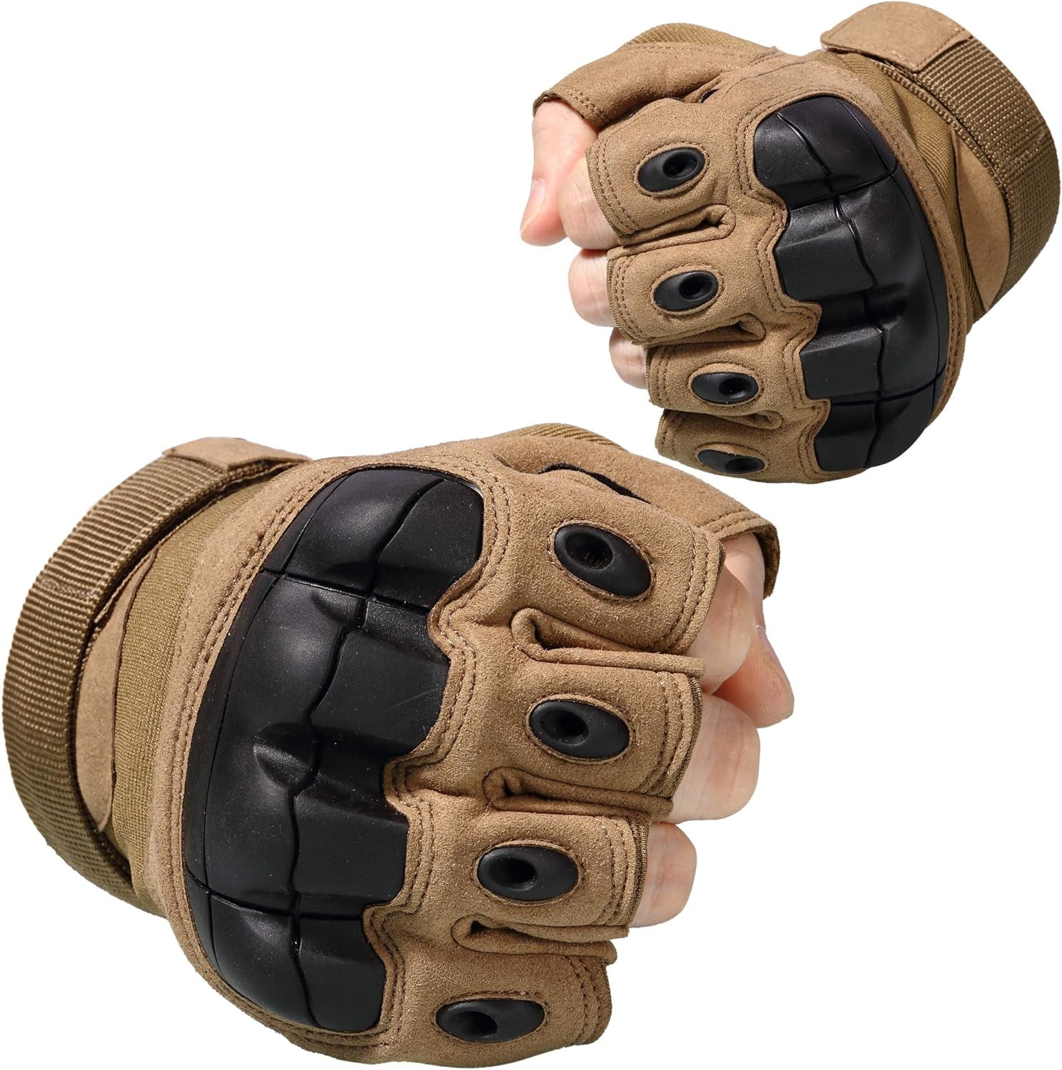 WTACTFUL Tactical Fingerless Gloves for Motorbike Motorcycle Cycling Climbing Hiking Hunting Gloves