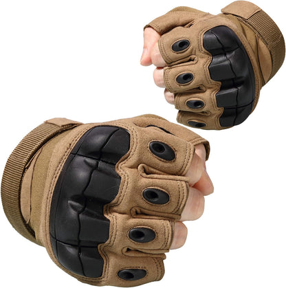 WTACTFUL Tactical Fingerless Gloves for Motorbike Motorcycle Cycling Climbing Hiking Hunting Gloves