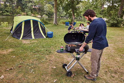 Coleman Roadtrip 285 Portable Stand-Up Propane Grill with 3 Adjustable Burners & Instastart Ignition, 20,000 Btus of Power for Outdoor Cooking, Camping, Tailgating, Grilling, Bbqs, & More